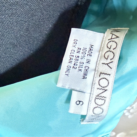 Maggy London Aqua Blue Dress - Picture 4 of 6